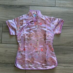 Elegant Pink Embroidered Top